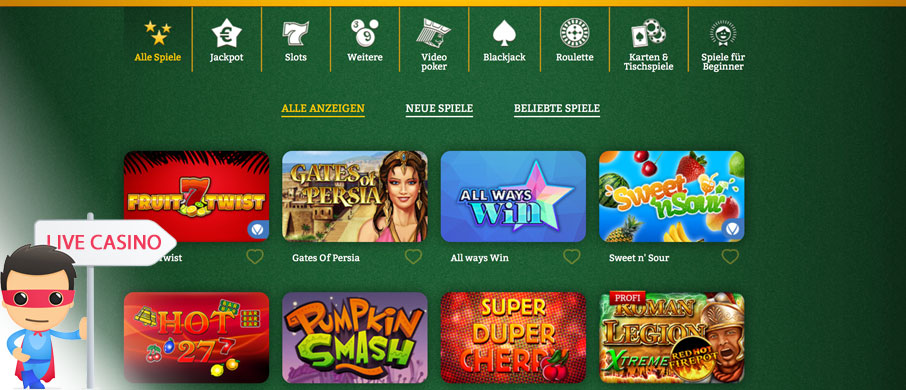 onlinecasino.de Live Casino