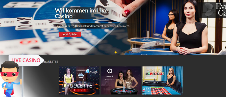 Live Casino von BonkersBet