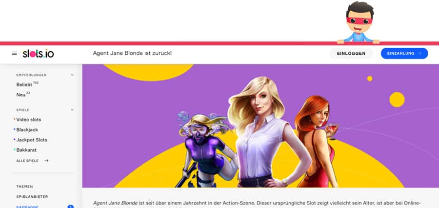 Slots.io Bonus und Aktionen