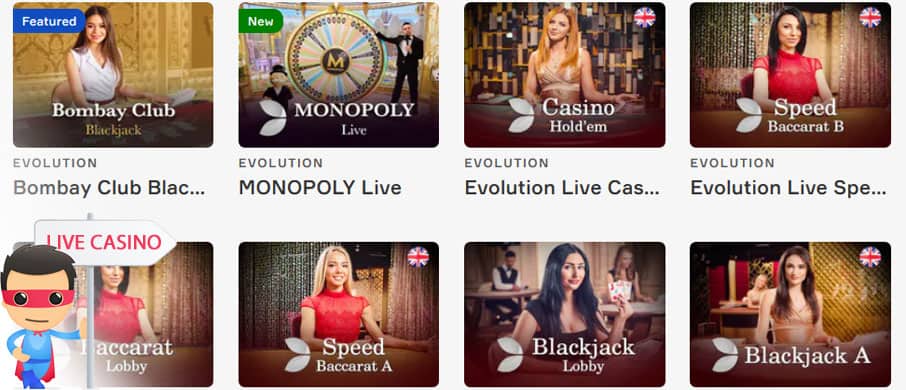 Livecasino von slots.io